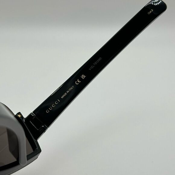 GUCCI Sunglasses GG1637S 003 Black/Grey Unisex Shield NEW - Picture 7 of 11